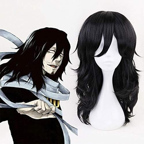 Wig Anime Cosplay Anime Shouta Aizawa Cosplay Perücken Hitzebeständige Synthetische Halloween Boku No Hero Academia Deku Perücke + Kappe von Uearlid