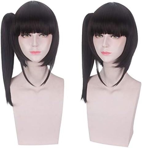 Wig Anime Cosplay Cosplay Tsuyuri Kanawo Perücke Haar mit Pferdeschwanz Halloween Party Tsuyuri Kanao Cosplay Perücken + Perückenkappe Einheitsgröße Perücke Nr. 587 von Uearlid