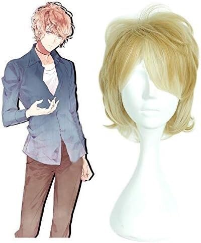 Wig Anime Cosplay DIABOLIK LOVERS Cosplay Perücken Shuu Sakamaki Cosplay Perücken Hitze Beständig Synthetische Anime Cosplay Perücke Halloween Karneval Party Perücke von Uearlid