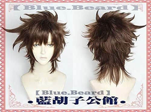 Wig Anime Cosplay Joseph Joestar Cosplay Perücke Halloween Kostüm Perücken + Mütze von Uearlid