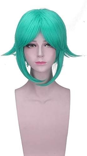 Wig Anime Cosplay Land der glänzenden Houseki No Kuni Rutil-Cosplay-Perücke for Halloween, synthetisches Haar, Rutil-Cosplay-Perücken, Einheitsgröße, Rutil-Perücke (Color : Phosphophyllite 135, Size von Uearlid