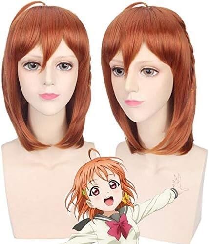 Wig Anime Cosplay LoveLive Sunshine Tsushima Yoshiko Kanan Matsuura Cosplay Perücke Love Live Yohane Kunikida Hanamaru Mari Ohara Chika Haar Perücken + Perückenkappe (Color : PL-637) von Uearlid