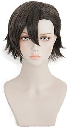 Wig Anime Cosplay Perücke for Division Rap Battle Hypnosis MIC 45 Rabbit JYUTO IRUMA Kurze Perücke Cosplay Kostüm Hitzebeständiges Kunsthaar Männer Cosplay Perücken von Uearlid