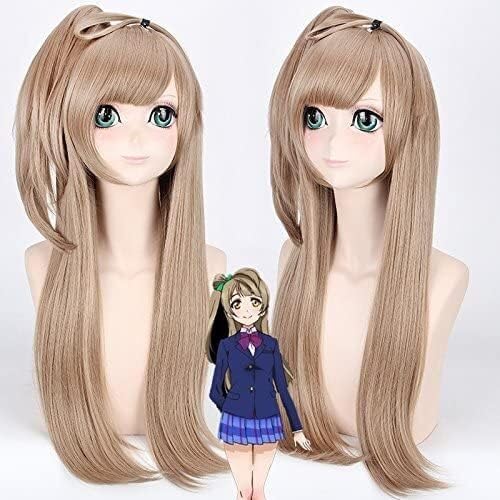 Wig Anime Cosplay Perücke for Karneval Nachtleben CluI Party Dress Up Perücke Perücke Cosplay Perücke Love Live Minami Vogel Leinen Anime Perücke Cos Perücke von Uearlid