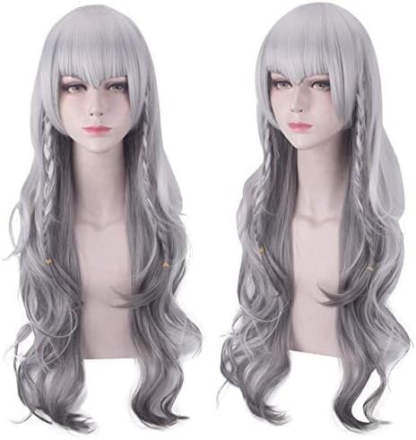 Wig Anime Cosplay Pramanix Cosplay Perücke Spiel Arknights Perücken Lange Silber Grau Welle Synthetische Haar Cosplay Perücke Pramanix von Uearlid