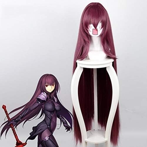 Wig Anime Cosplay Scathach Cosplay Hitzebeständige Synthetische Perücke Haar Halloween Karneval Party Frauen Cosplay Perücke von Uearlid