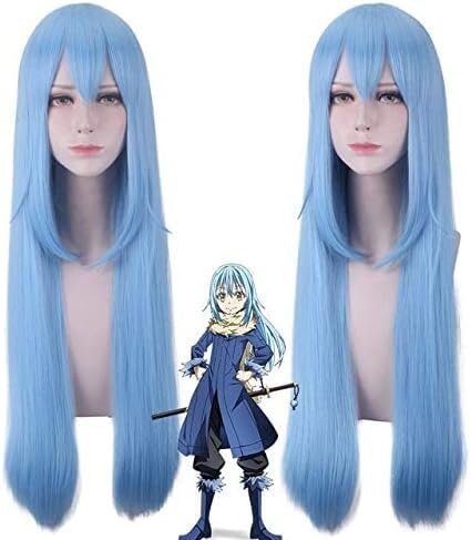 Wig Anime Cosplay That Time I Got Reincarnated As A Slime Cosplay Perücke Haar Datta Ken Milim Nava Rimuru Tempest Shuna Shizu Cosplay Perücke + Kappe (Color : Rimuru Tempest) von Uearlid