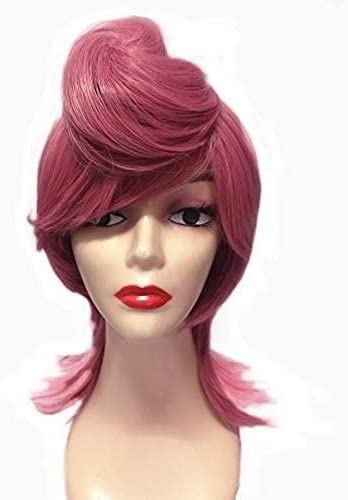 Wig Anime Cosplay Trish Una Perücke Anime JOJO Bizarre Adventure Cosplay Golden Wind Trish Una Hitzebeständige Haar Cosplay Kostüm Perücke von Uearlid