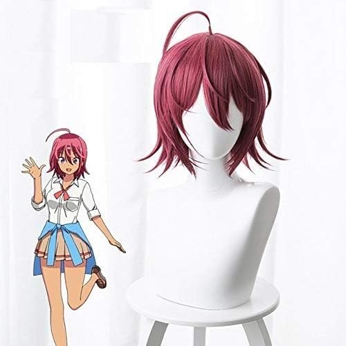 Wig Anime Cosplay Wir lernen nie Ogata Rizu Furuhashi Fumino Takemoto Uruka Mafuyu Kirisu Cosplay Cosutme Perücken + Perückenkappe (Color : Takemoto Uruka) von Uearlid