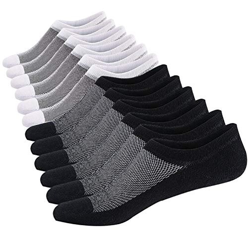 12 Paar Sneaker Socken Herren Damen Atmungsaktiv Unsichtbar Kurzsocken Baumwoll Knöchelsocken Running Sportsocken von Ueither