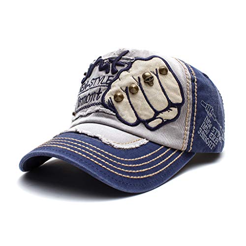 Ueither Herren Verstellbare Cap Baseball Cap 56-60 cm (Mittelblau) von Ueither