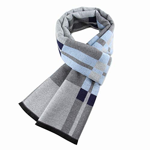 Ueither Herren Weich Warm Herbst und Winter Schal Komfortabel Eleganter Tartan Schals (180cm x 30cm, Farbe 56) von Ueither
