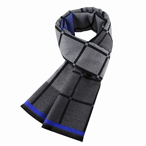 Ueither Herren Weich Warm Herbst und Winter Schal Komfortabel Eleganter Tartan Schals (180cm x 30cm, Farbe 58) von Ueither