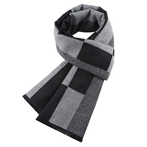 Ueither Herren Weich Warm Herbst und Winter Schal Komfortabel Eleganter Tartan Schals (180cm x 30cm, Farbe 39) von Ueither