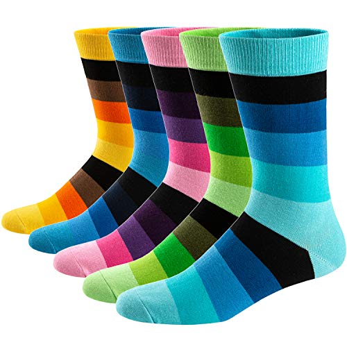 Ueither Lustigen Herren Socken Bunte Gemusterte Baumwolle Socken (Farbe 12,42-48) von Ueither