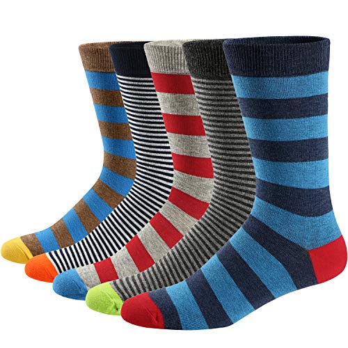 Ueither Lustigen Herren Socken Bunte Gemusterte Baumwolle Socken (Farbe 8,42-48) von Ueither