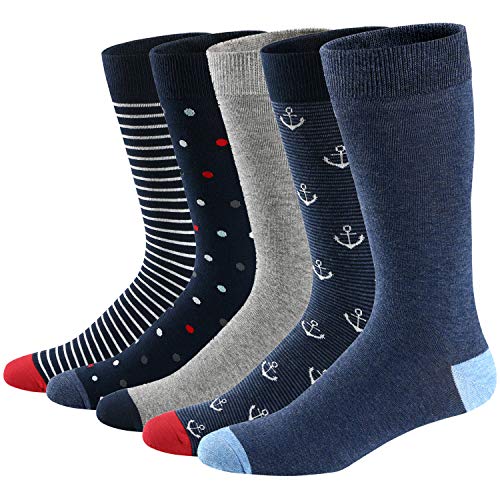 Ueither Lustigen Herren Socken Bunte Gemusterte Baumwolle Socken (Farbe 9,42-48) von Ueither