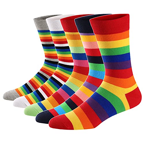 Ueither Lustigen Herren Socken Bunte Gemusterte Baumwolle Socken (Farbe 21,42-48) von Ueither