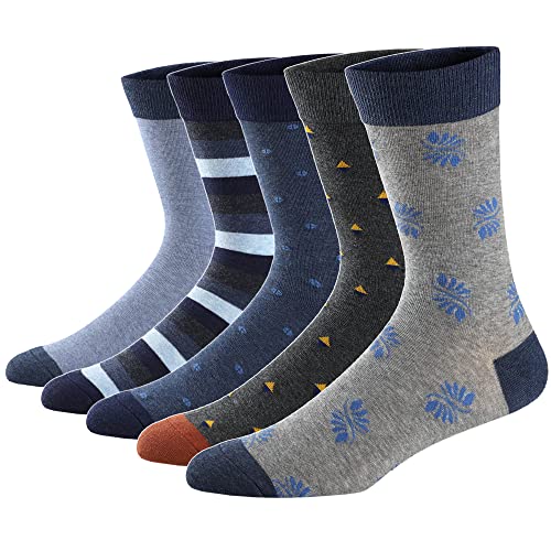 Ueither Lustigen Herren Socken Bunte Gemusterte Baumwolle Socken (Farbe 25,42-48) von Ueither