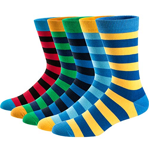 Ueither Lustigen Herren Socken Bunte Gemusterte Baumwolle Socken (Farbe 1,42-48) von Ueither