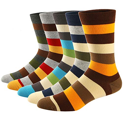 Ueither Lustigen Herren Socken Bunte Gemusterte Baumwolle Socken (Farbe 16,42-48) von Ueither