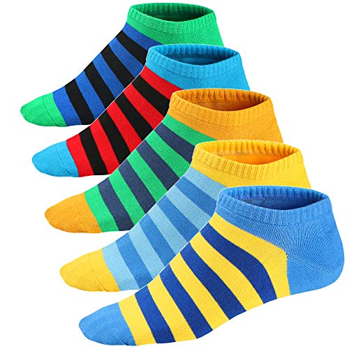 Ueither Lustigen Herren Socken Bunte Gemusterte Kurze Baumwolle Socken Sneakersocken Sportsocken 39-46 (Farbe 4) von Ueither