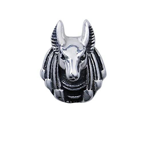 Alte ägyptische Mythos Anubis 925 Sterling Silber Ohrringe, Herren- und Damenmode Wolf Kopfbolzen, Prom Mode Zubehör (Color : Get One) von Uezenu