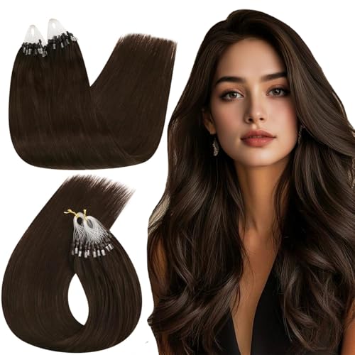 Ugeat Extensions Echthaar Microring 50 cm Braun Remy Echthaar Extensions Microring Extensions Echthaar Atmungsaktiv Dunkelstes Braun Microring Haarverlängerung für Mädchen 50g #2 Ugeat Extensions Echthaar Microring 50 cm Braun Remy Echthaar Extensions Microring Extensions Echthaar Atmungsaktiv Dunkelstes Braun Microring Haarverlängerung für Mädchen 50g #2 von Ugeat