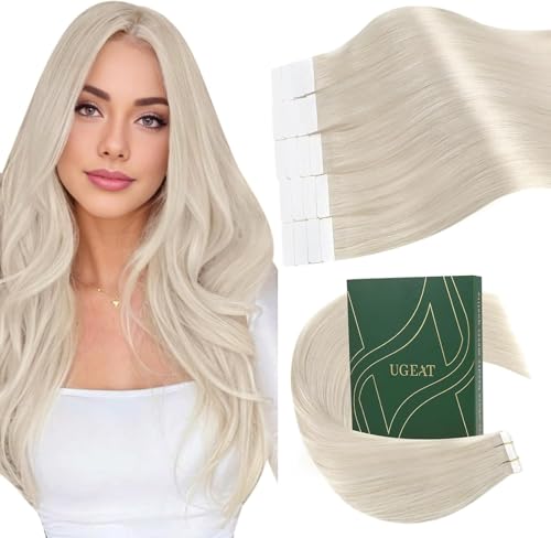 Ugeat Extensions Echthaar Tape Blond für Kurz 30cm Tape Extensions Echthaar Tape in Extensions Platinblond Seidig Echthaar Extensions Tape für Frauen #60A 30g 20stück Ugeat Extensions Echthaar Tape Blond für Kurz 30cm Tape Extensions Echthaar Tape in Extensions Platinblond Seidig Echthaar Extensions Tape für Frauen #60A 30g 20stück von Ugeat