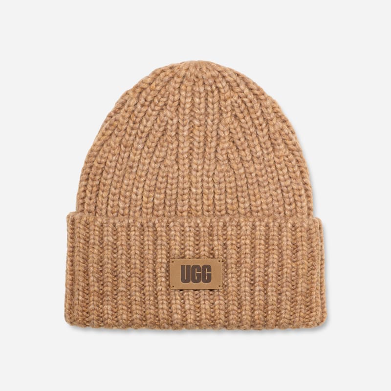 Breit gerippte UGG® Beanie für Kinder | UGG® EU in Beige, Größe O/S, Wolle von Ugg
