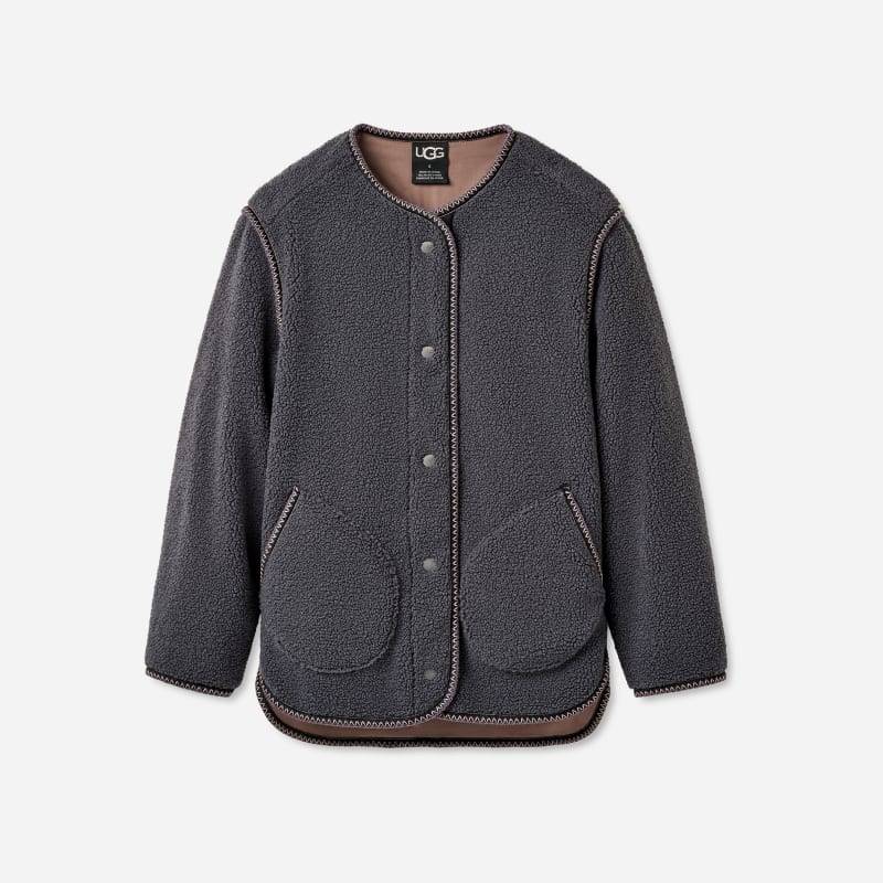 Emmersyn UGG®braid™ Jacke für Damen in Dark Ash, Größe L von Ugg