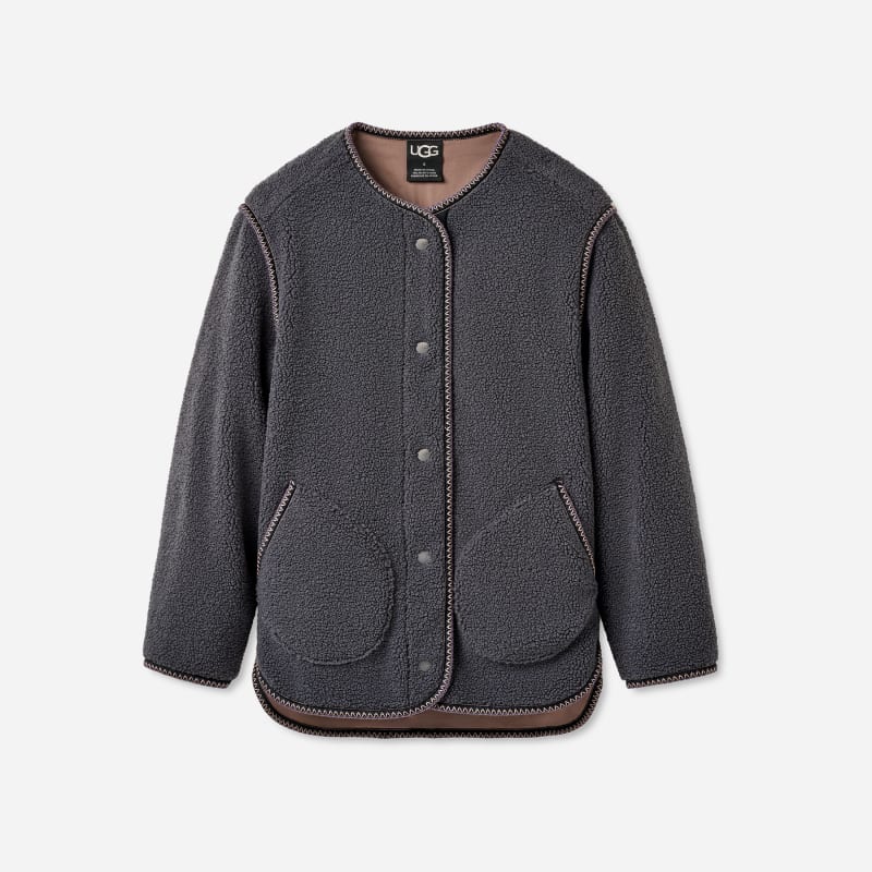 Emmersyn UGG®braid™ Jacke für Damen in Dark Ash, Größe XS von Ugg