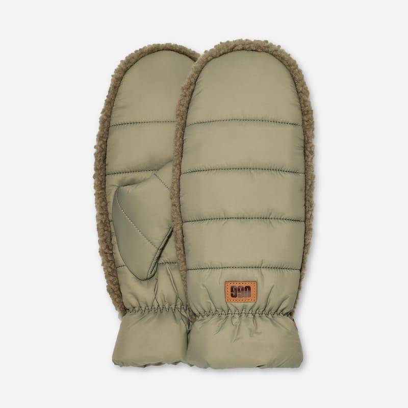 Fäustlinge aus UGG®fluff für Damen in Green, Größe S/M, Nylon/Recycelte Materialien von Ugg