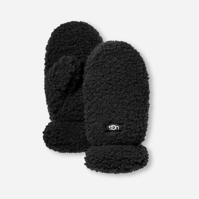 Fäustlinge aus UGG®fluff für Kinder in Black, Größe 2/4 YRS, Fleece von Ugg