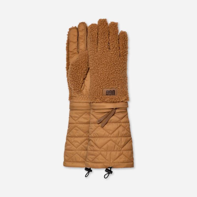 Modulare Handschuhe aus UGG®fluff für Damen in Brown, Größe L/XL, Polyester von Ugg