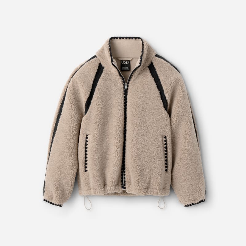 Nikia Crochet UGG®fluff Jacke für Damen in Brown, Größe 2XS von Ugg