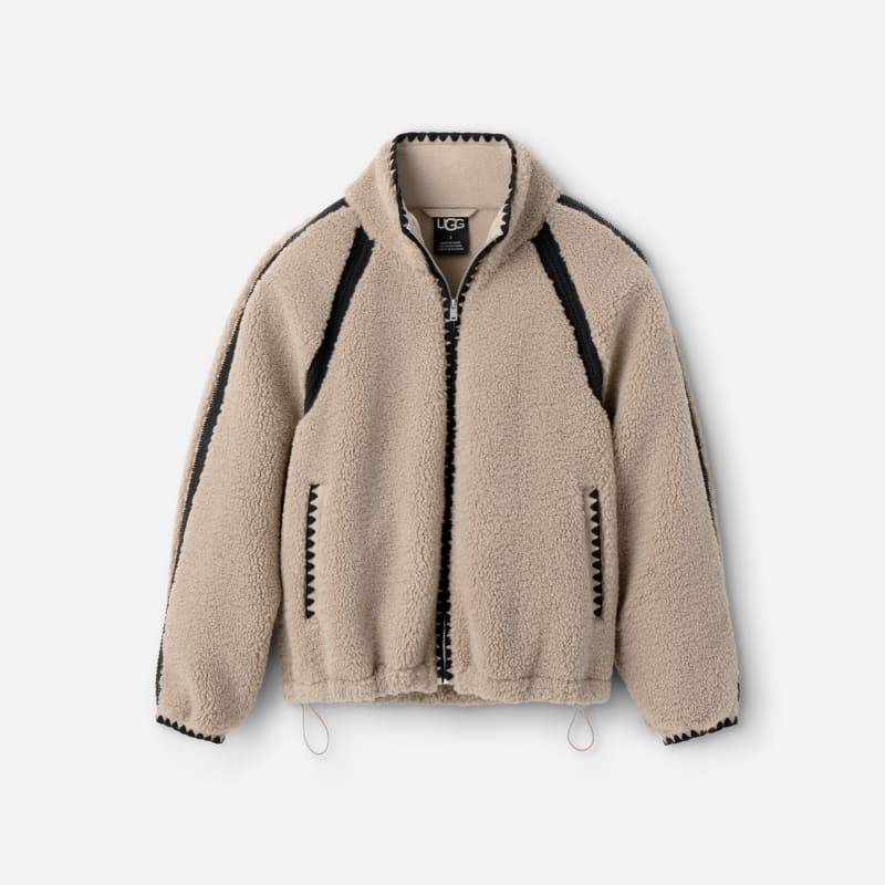 Nikia Crochet UGG®fluff Jacke für Damen in Brown, Größe M von Ugg