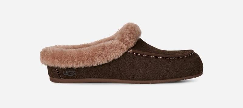 UGG® Ansley Mule Slipper für Damen in Dusted Cocoa, Größe 43, Veloursleder von Ugg