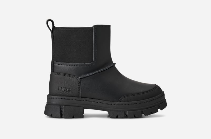 UGG® Ashton Weatherized Chelsea Boot für Kinder in Black, Größe 33.5, Leder von Ugg