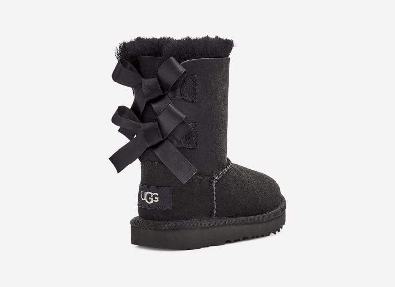 UGG® Bailey Bow II Boot für Kinder | UGG® EU in Black, Größe 26, Leder von Ugg