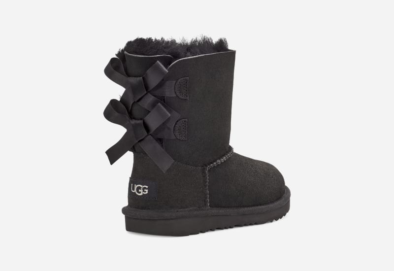 UGG® Bailey Bow II Boot für Kinder | UGG® EU in Black, Größe 32.5, Leder von Ugg
