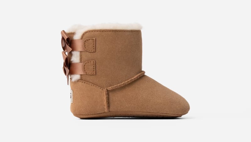 UGG® Bailey Bow Stiefelchen für Kinder in Brown, Größe 18, Veloursleder von Ugg