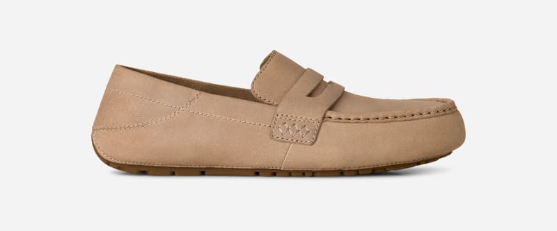 UGG® Burkman für Herren in Beige, Größe 41, Leder von Ugg