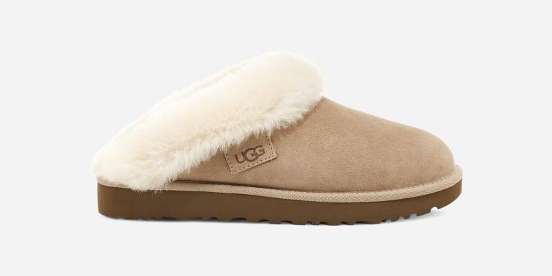 UGG® ClUGG®ette Hausschuh für Damen | UGG® EU in Beige, Größe 42, Wildleder von Ugg