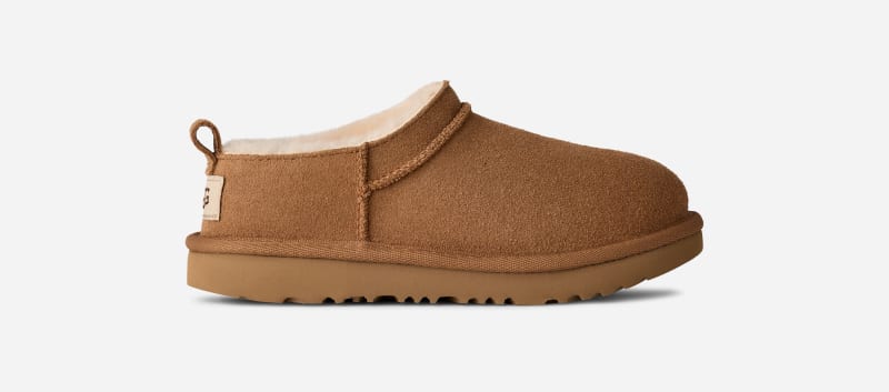 UGG® Classic Micro Boot für Kinder in Brown, Größe 35, Veloursleder von Ugg