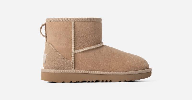 UGG® Classic Mini II Boot für Kinder | UGG® EU in Beige, Größe 33.5, Twinface von Ugg