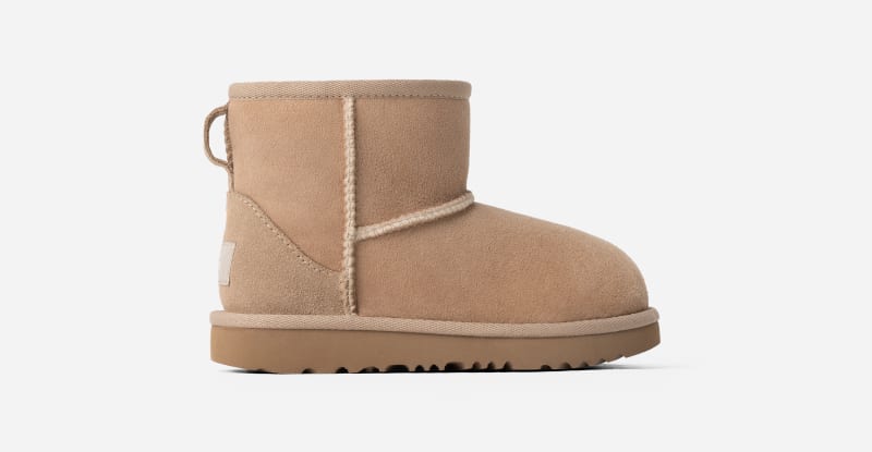 UGG® Classic Mini II Boot für Kinder in Beige, Größe 26, Schaffell von Ugg