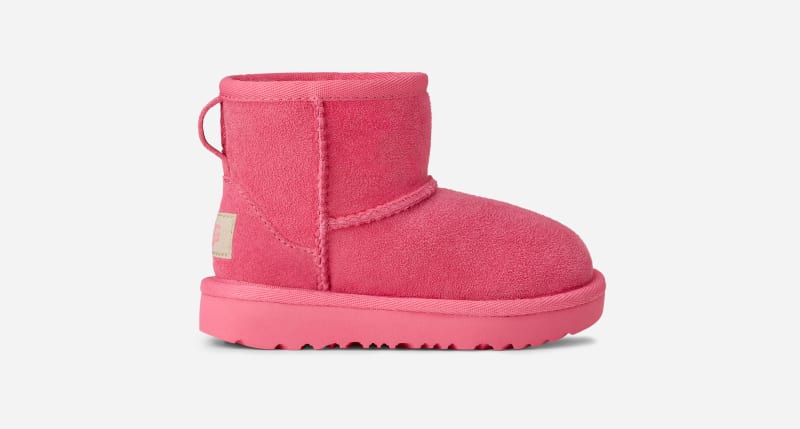 UGG® Classic Mini II Boot für Kinder in Pink Bloom, Größe 30, Schaffell von Ugg
