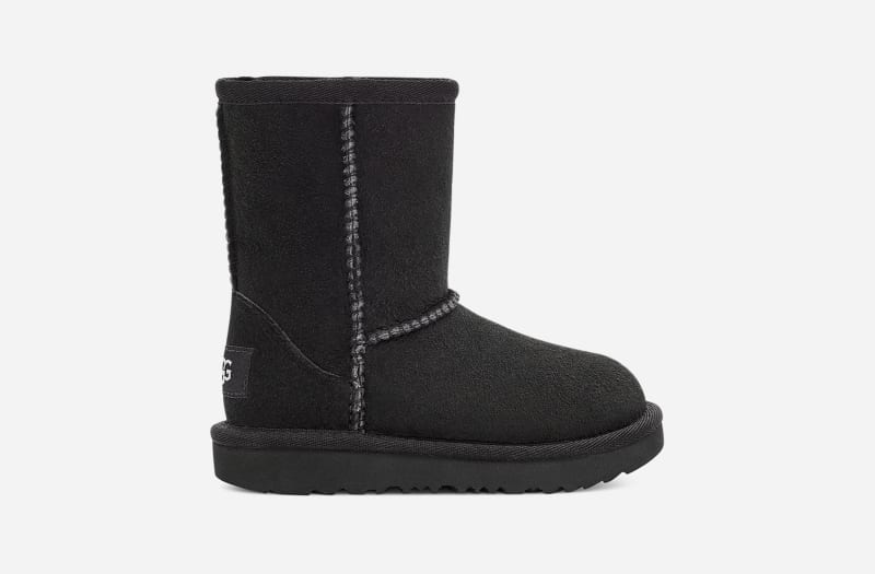 UGG® Classic Short II Boot für Kinder | UGG® EU in Black, Größe 28.5, Veloursleder von Ugg