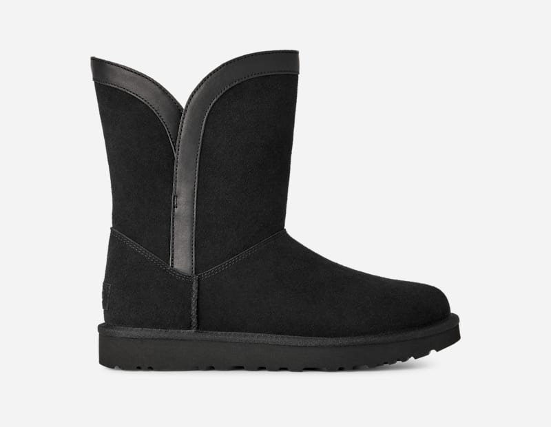 UGG® Classic Short Lunara Boot für Damen in Black, Größe 36, Wolle von Ugg